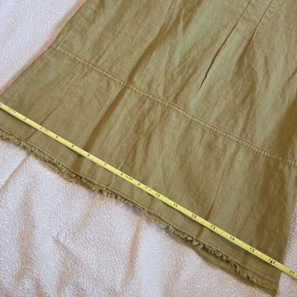 Wearables Wide Leg Linen Blend, Green XL - Picture 11 of 12